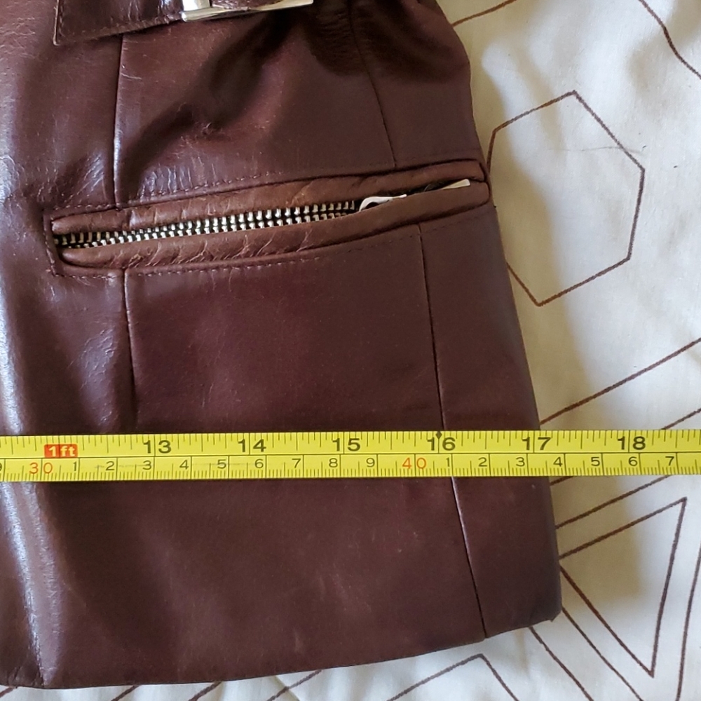 RUDSAK Brown Leather Jacket – Snap Button – Made in Canada - Picture 14 of 15
